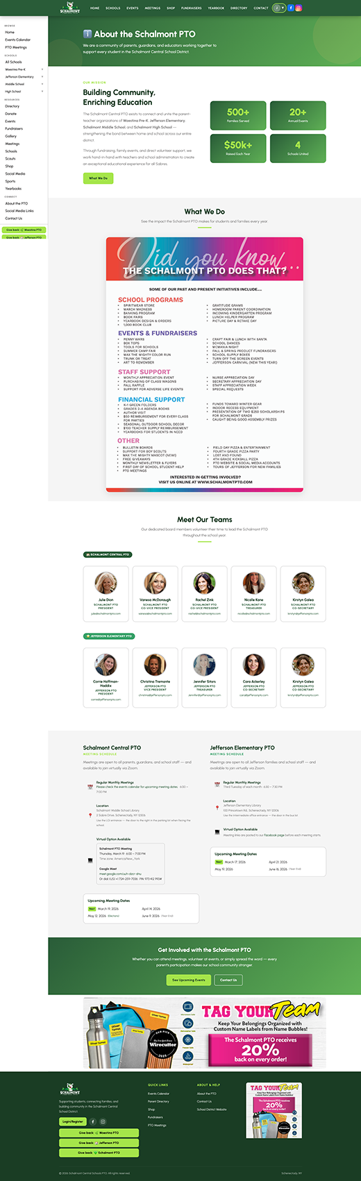 About the Schalmont PTO