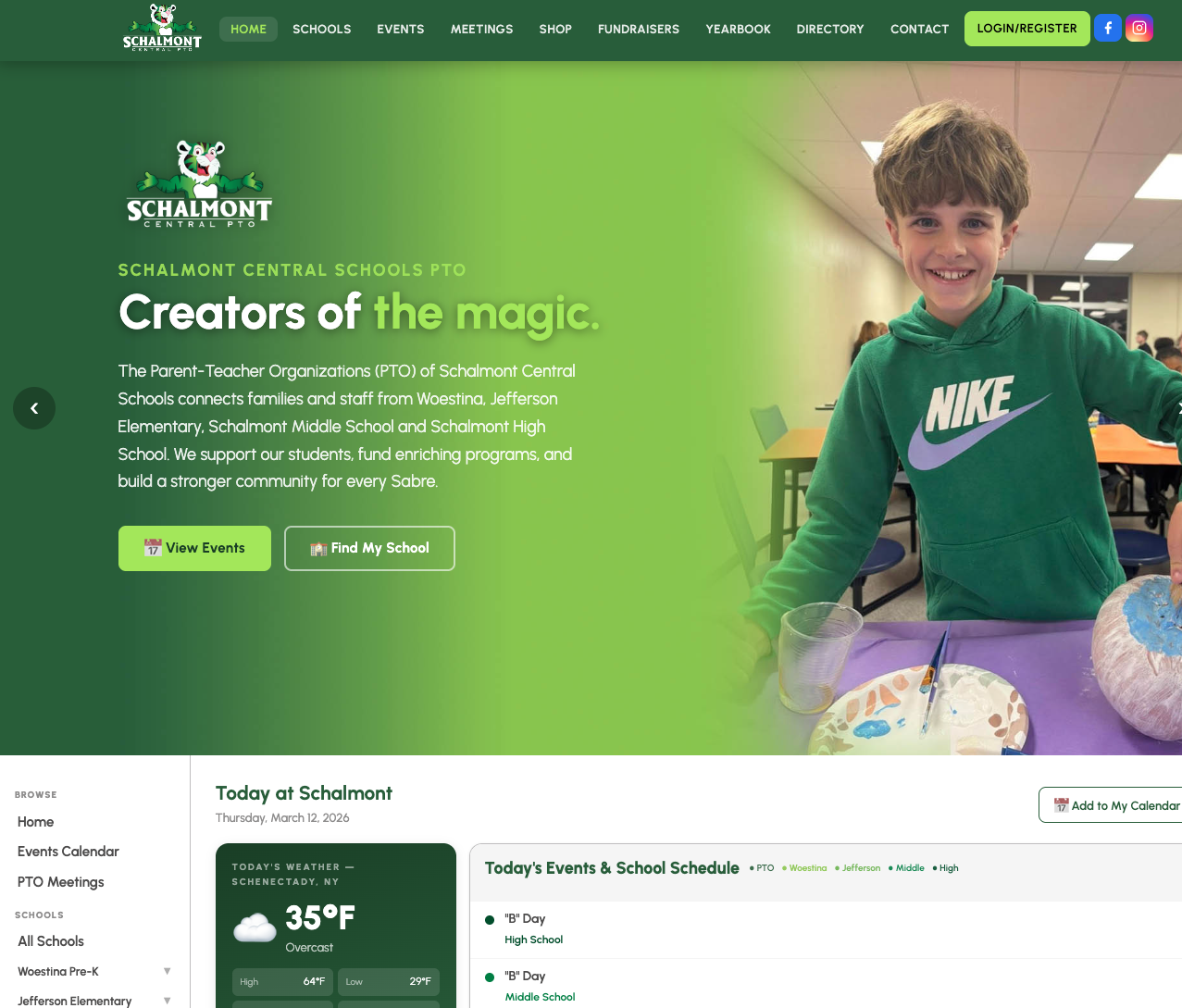 Schalmont PTO Homepage